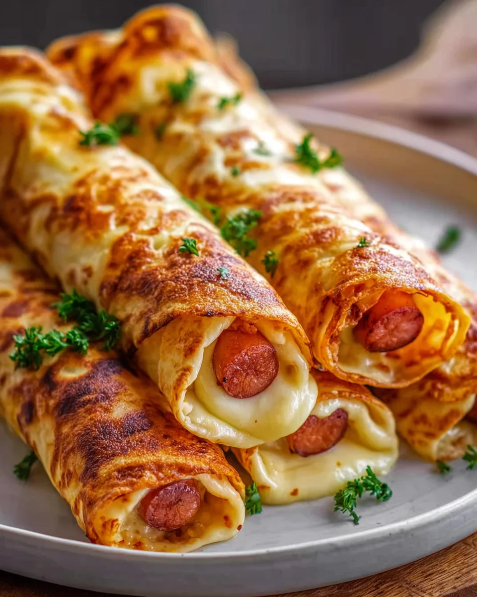Gebackene Hot Dogs in Tortilla Teig – Lecker und einfach!