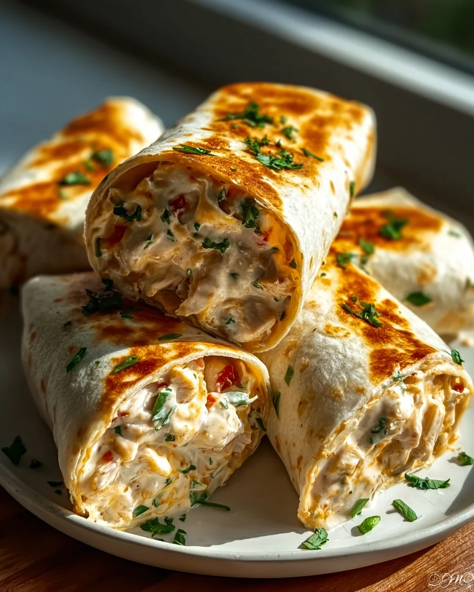 Schnelle Käse Knoblauch Hähnchen Wraps – Lecker und Fix!