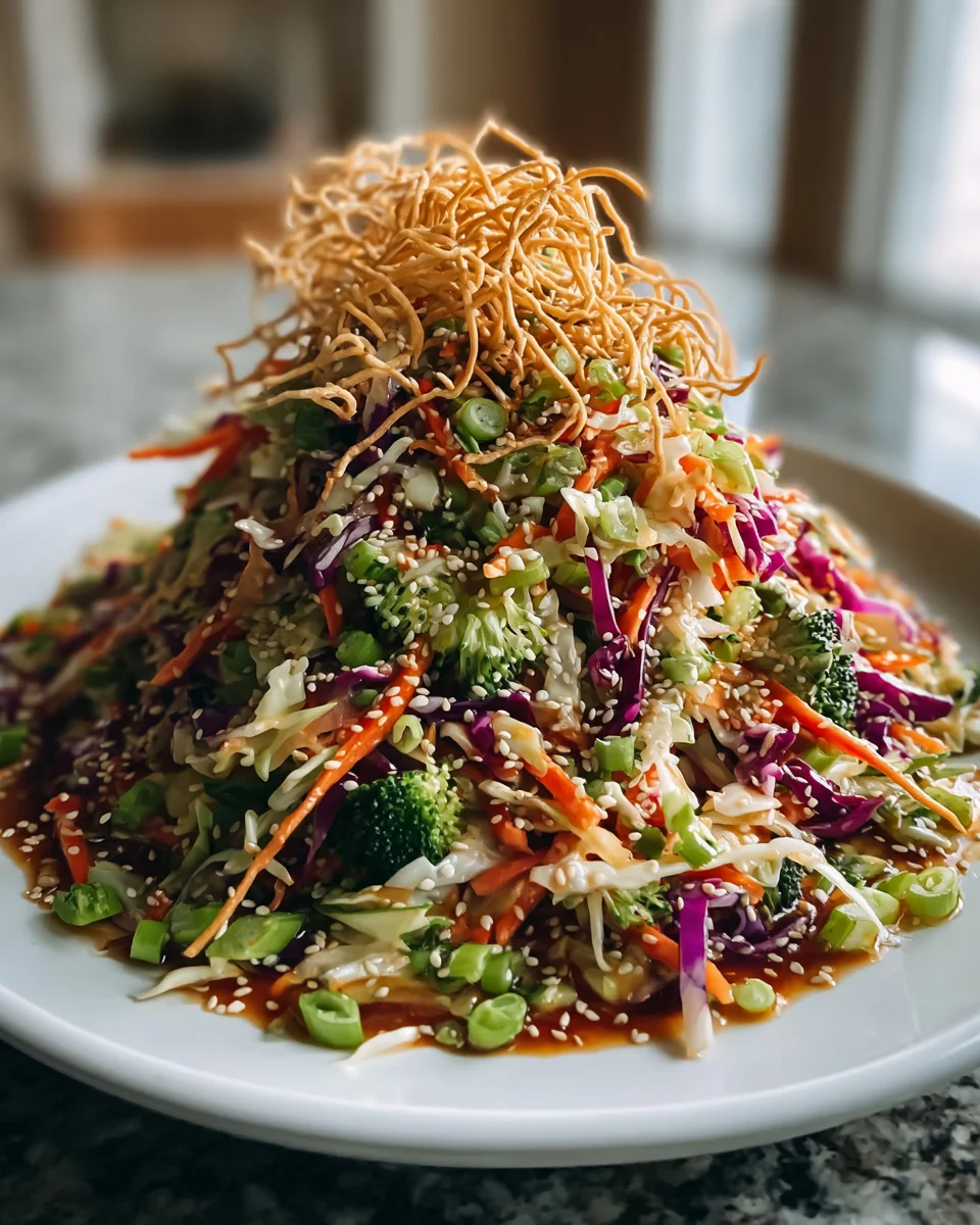 Knuspriger asiatischer Kohlsalat mit unwiderstehlichem Sesam-Dressing