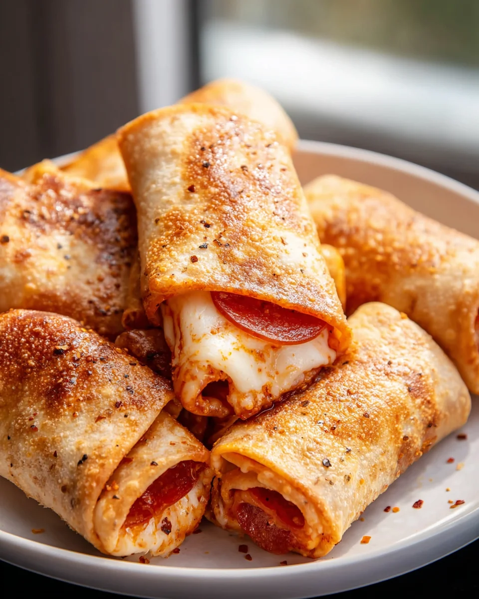 Knusprige Pizza Rolls aus dem Air Fryer: Schnell & Lecker!