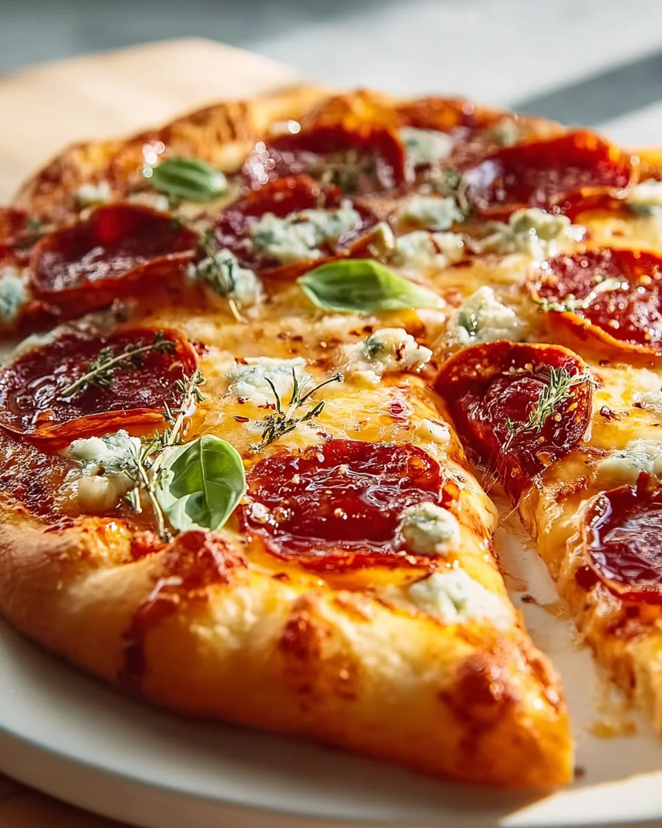 Hot Honey Beef Pepperoni Pizza – Würzige Genussreise!