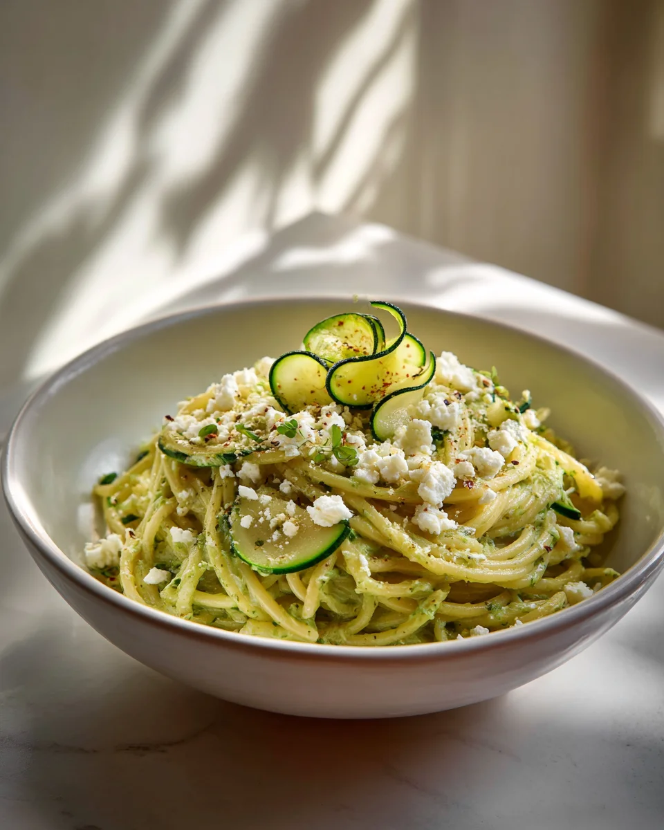 Cremige Pasta in Zucchini-Sauce: Leicht & Lecker genießen!