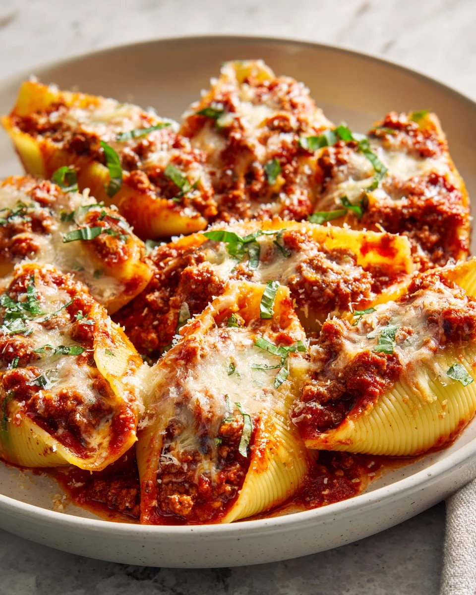 Käse-Rinderhack-Muschelnudeln: Herzhaft & unwiderstehlich!