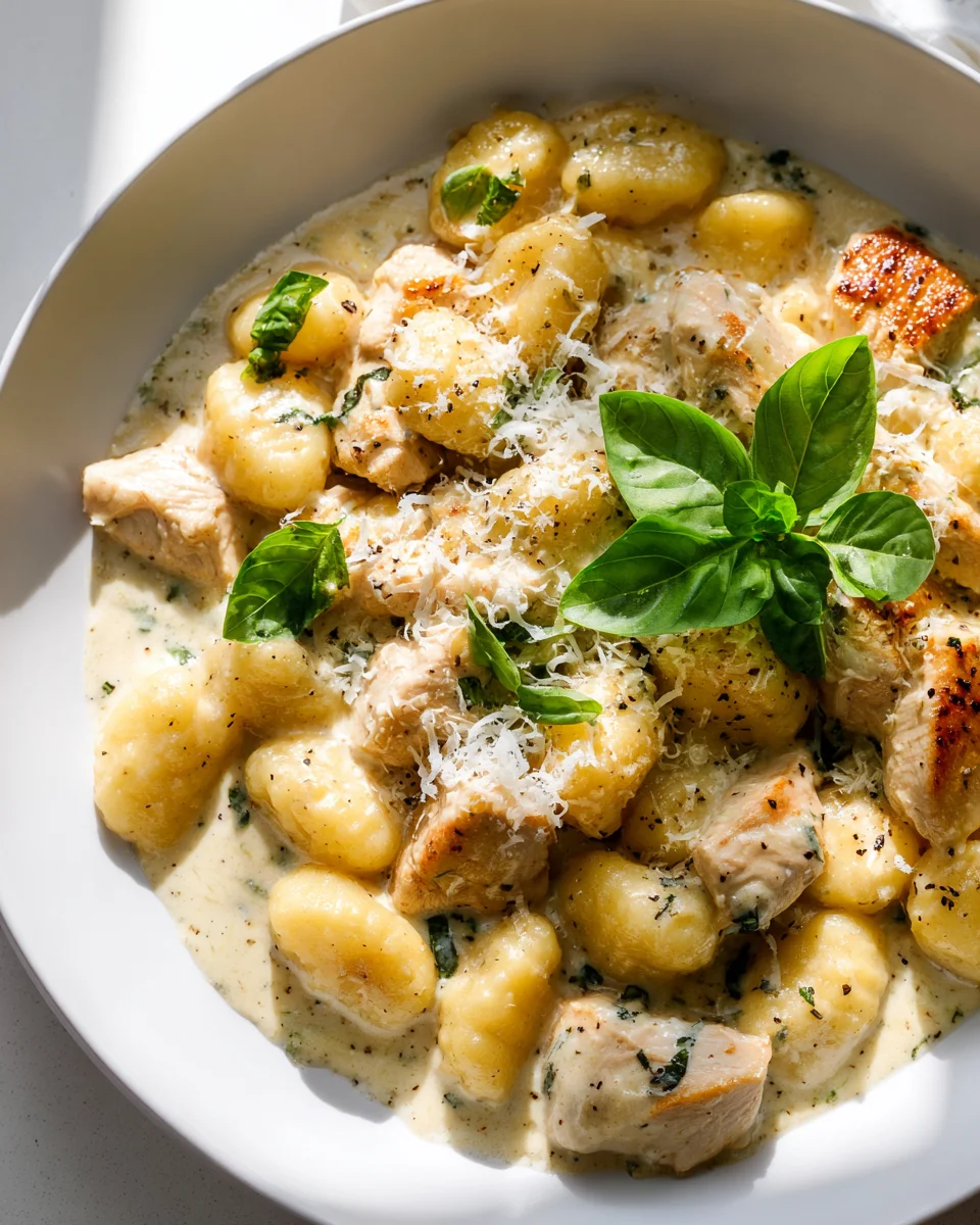Knoblauch-Hühnchen Gnocchi-Pfanne: Einfach und köstlich!