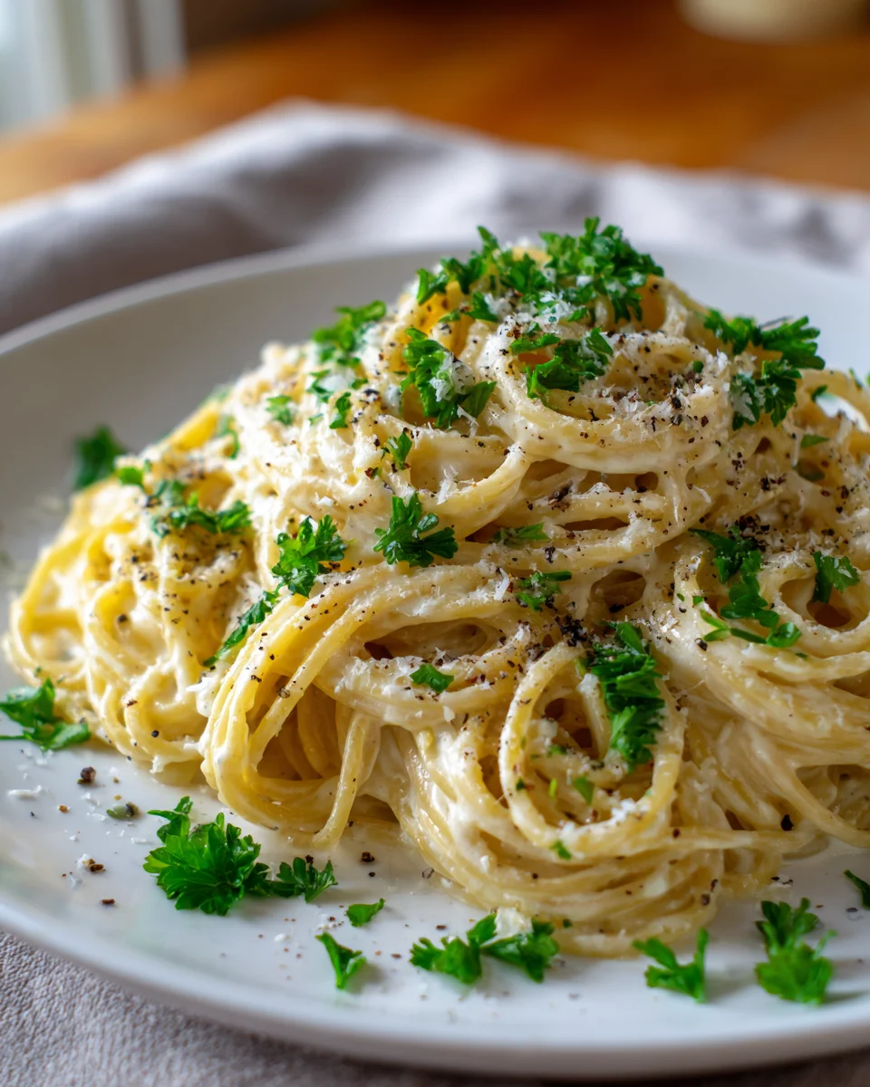 One Pot Cremige Knoblauch Pasta: Einfach, schnell & unwiderstehlich