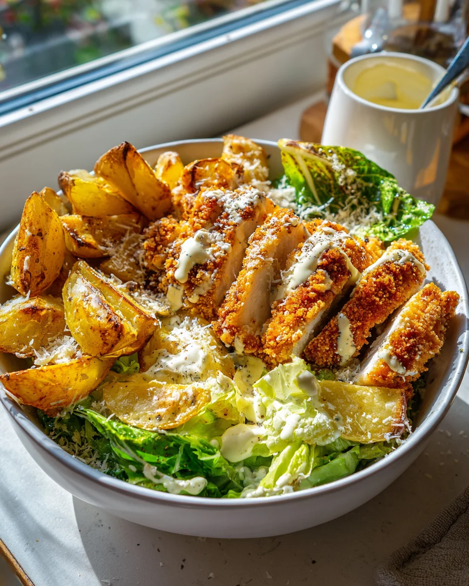 Leckere Caesar Hähnchen Bowl – Gesund und einfach zubereitet!