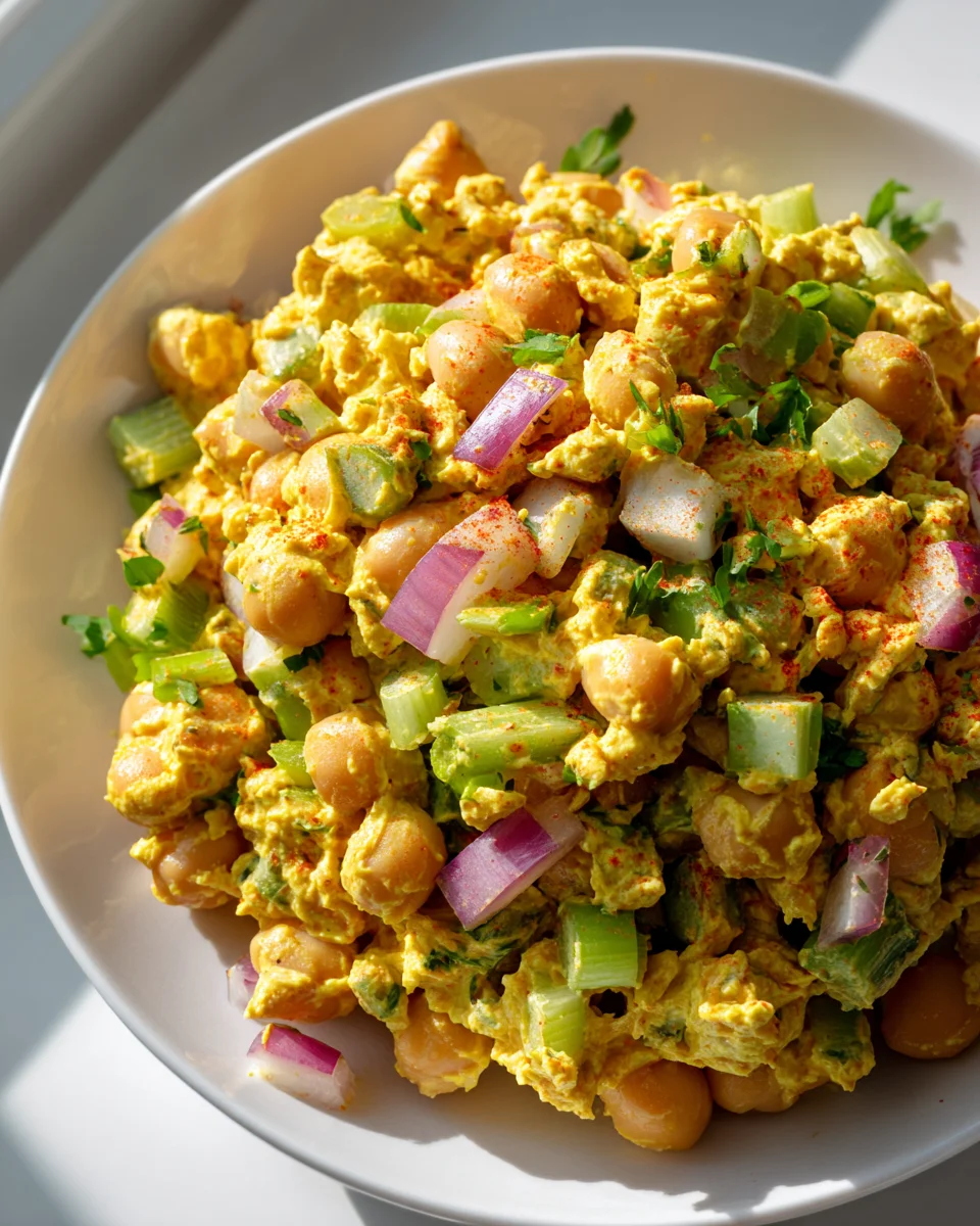 Bestes Curry-Kichererbsensalat-Rezept für einen frischen Genuss!