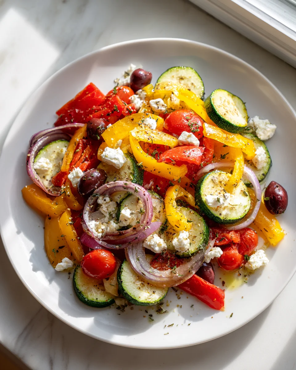 One Pan Griechisches Gemüse Rezept: Schnell, Gesund & Köstlich!