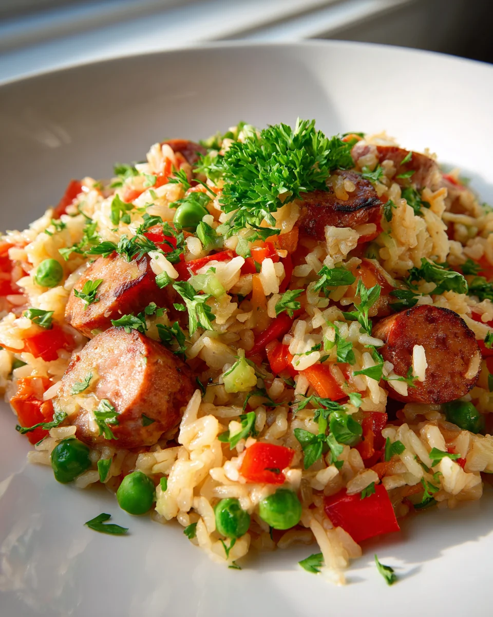 Herzhafte Rindswurst Reis Pfanne: Einfach & Ultimat Lecker!