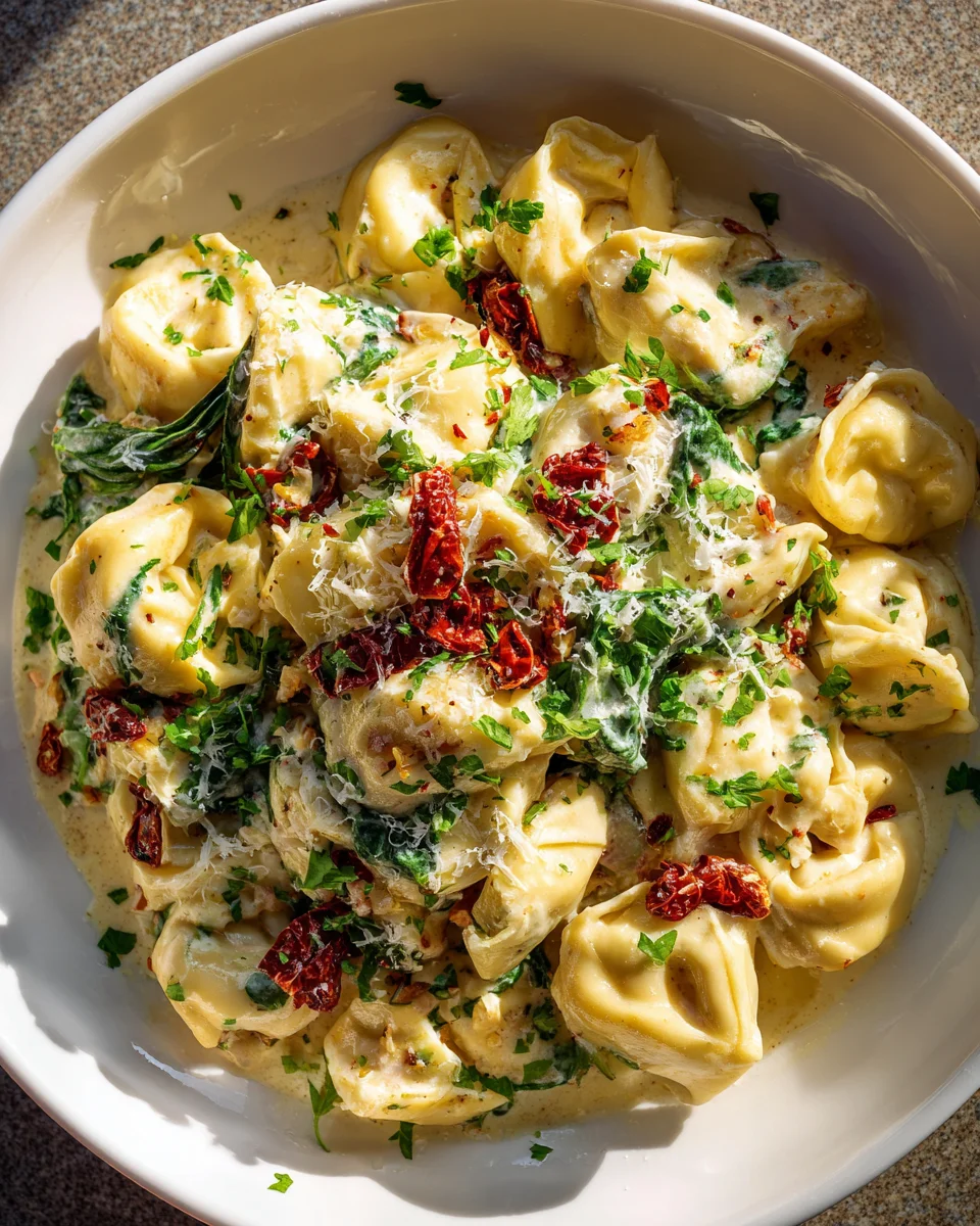 Cremige Tortellini Alfredo aus dem Slow Cooker – Ein Traum!