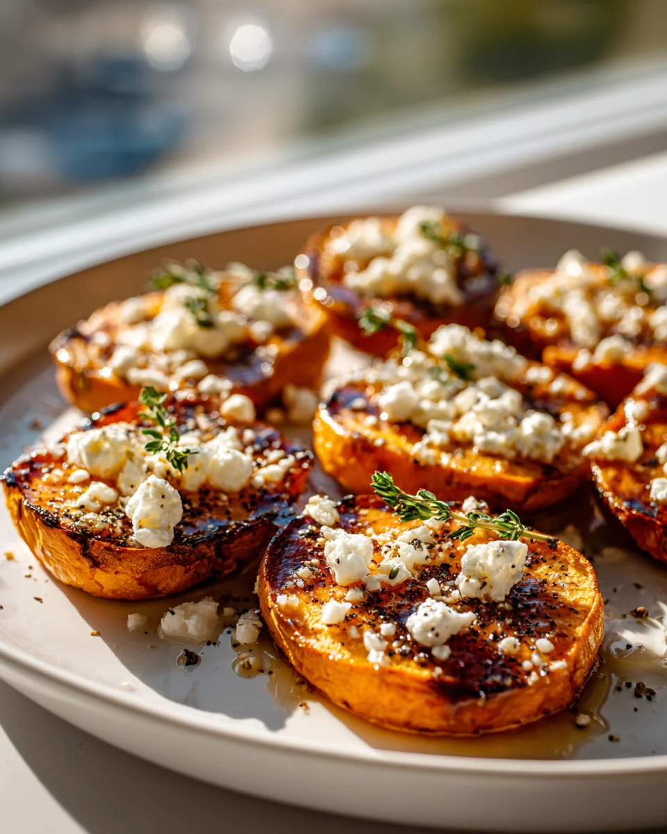 Honig-Feta Süßkartoffel-Runden: Süß & Salzig Genießen!