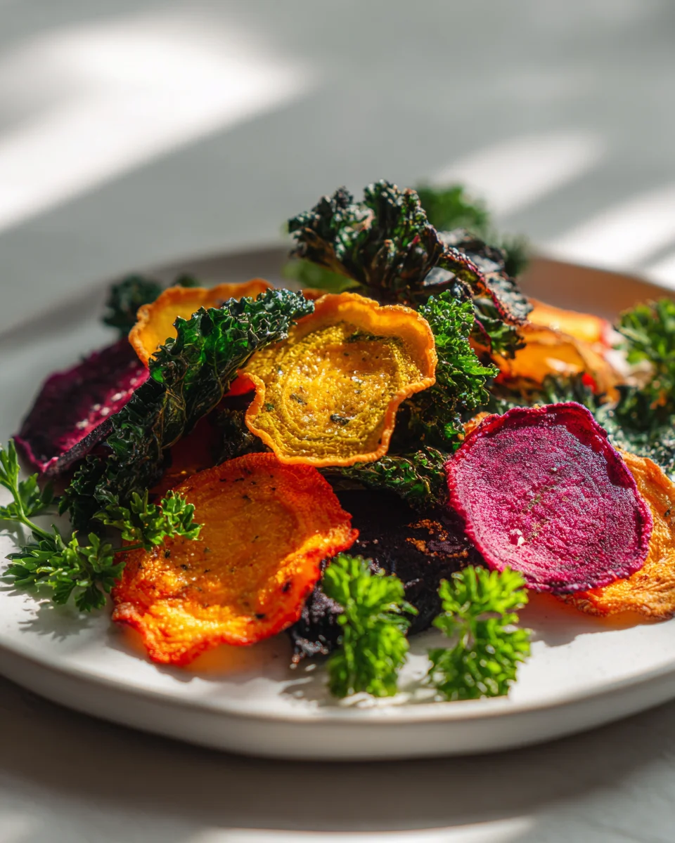 Knusprige Gemüsechips: Dein gesunder Snack aus dem Ofen!