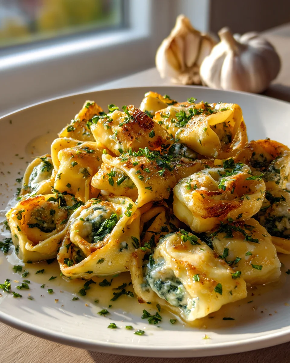 Tortellini Sticks aus der Heißluftfritteuse mit Knoblauchbutter