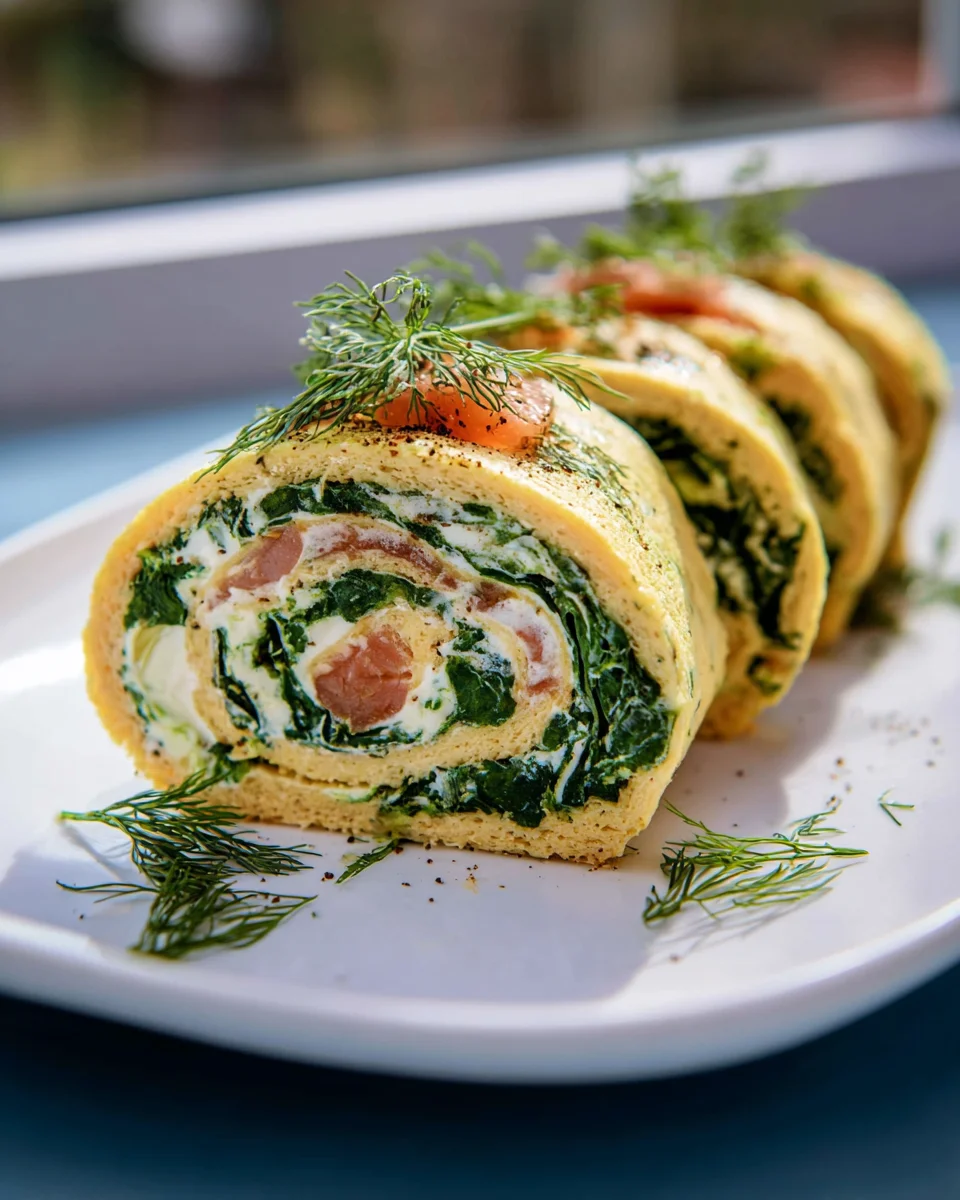 Lachsrolle aus Spinat mit Frischkäse – Gesund & Lecker!