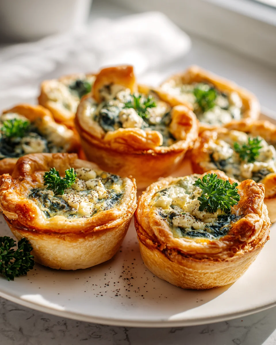 Leckere Mini Quiches mit Spinat und Feta – einfach genießen!