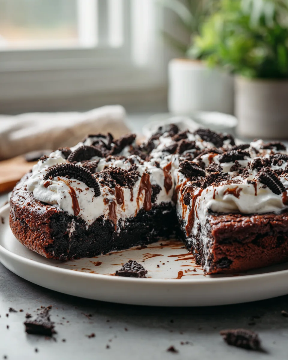 Oreo Fudge Brownie Pizza Rezept: Ein dekadenter Genuss!