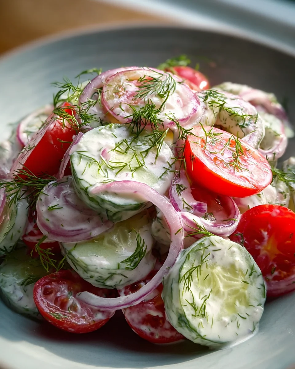 Sommerlicher Gurken Tomaten Salat: Frisch, leicht, unwiderstehlich!