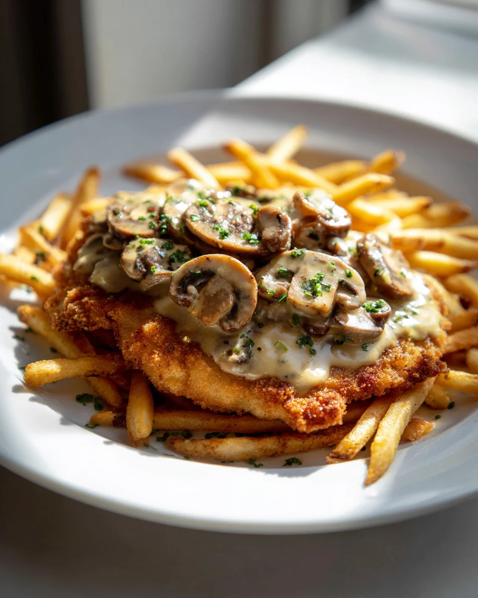 Das perfekte Beef Jaegerschnitzel mit cremiger Champignonsoße