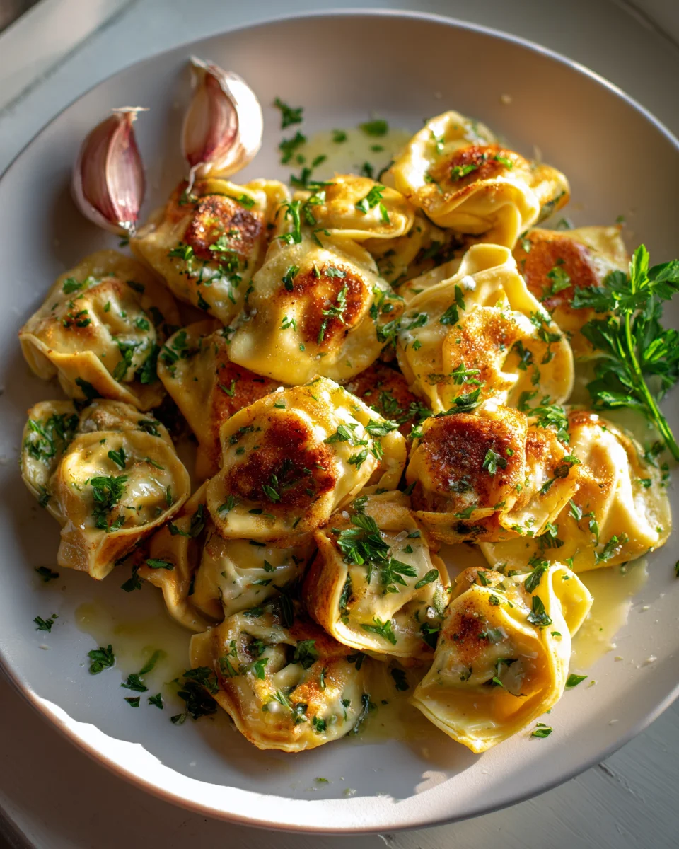 Tortellini Sticks aus der Heißluftfritteuse mit Knoblauchbutter