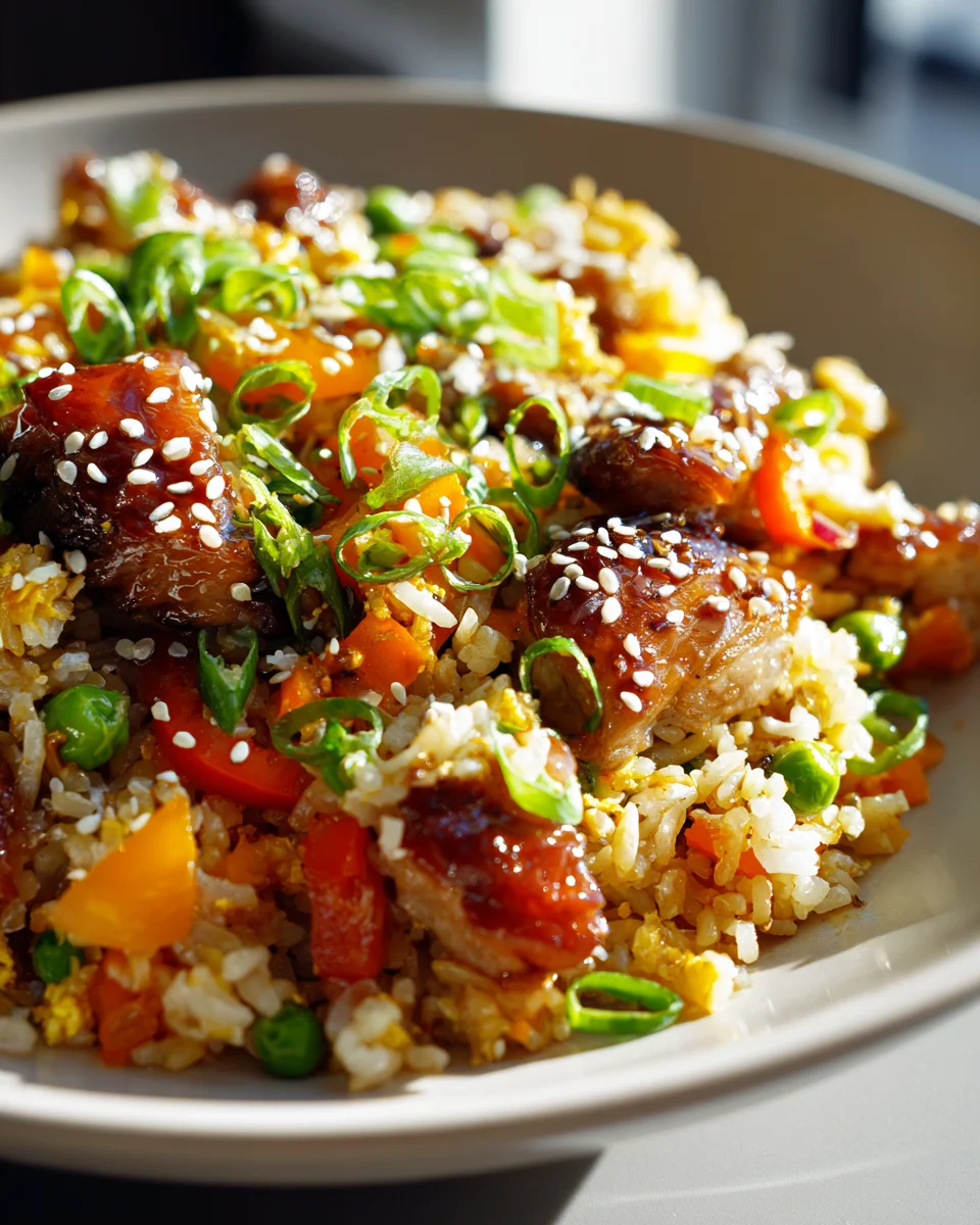 Teriyaki Chicken Fried Rice: Schnelles, aromatisches Familiengericht