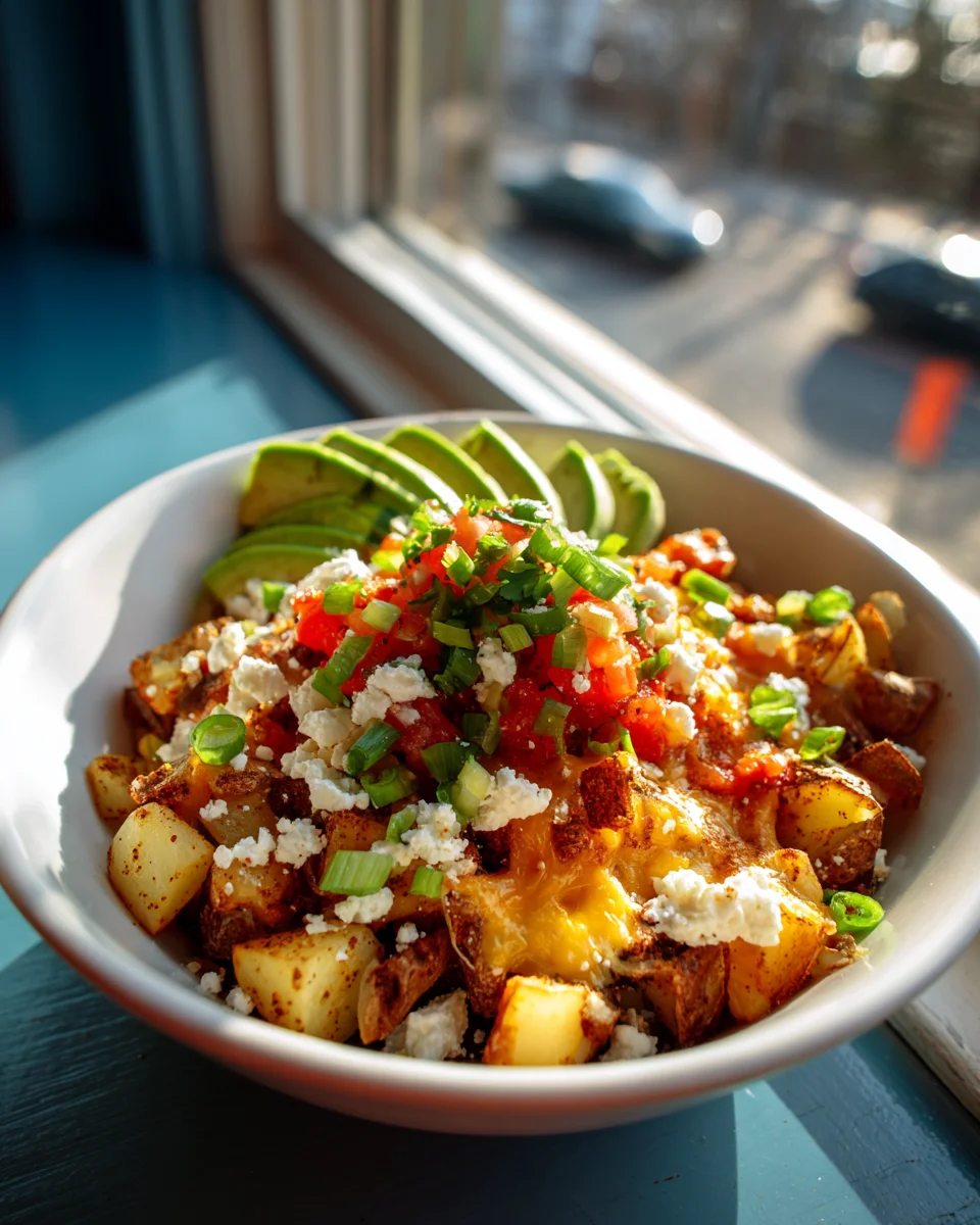 Kartoffel Taco Bowl mit Käse & Salsa – Extra Geschmack!