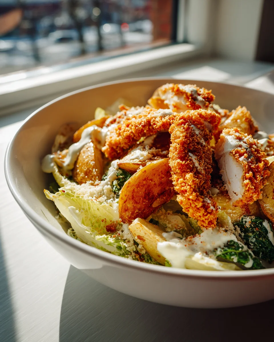 Cremige Ceasar Haehnchen Bowl – Dein gesundes Lieblingsrezept!