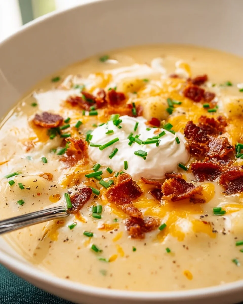 Cremige Baked Potato Soup – Herzhaftes Kartoffelsuppen-Rezept