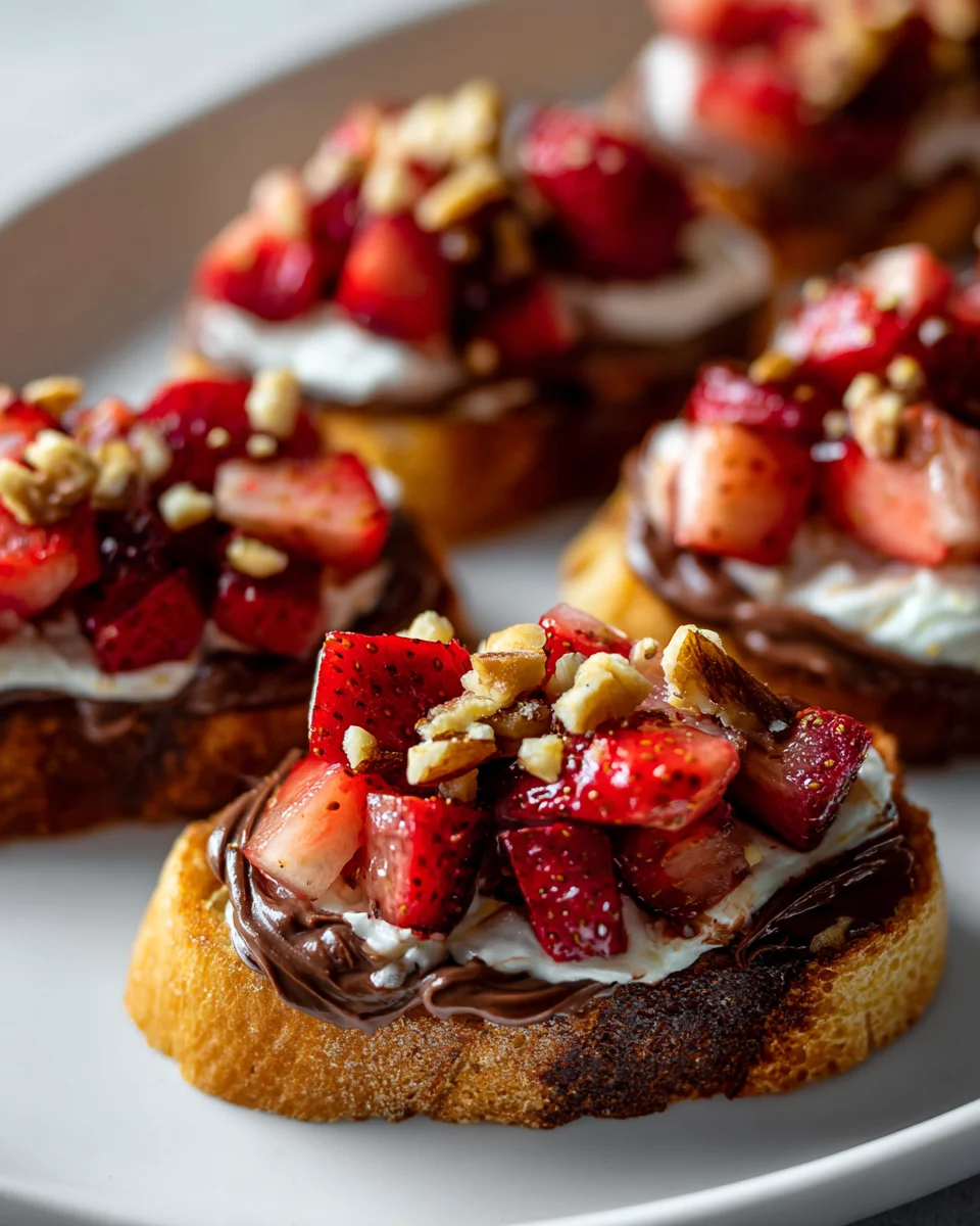 Knusprige Erdbeer-Dessert-Bruschetta: Das perfekte Sommerrezept