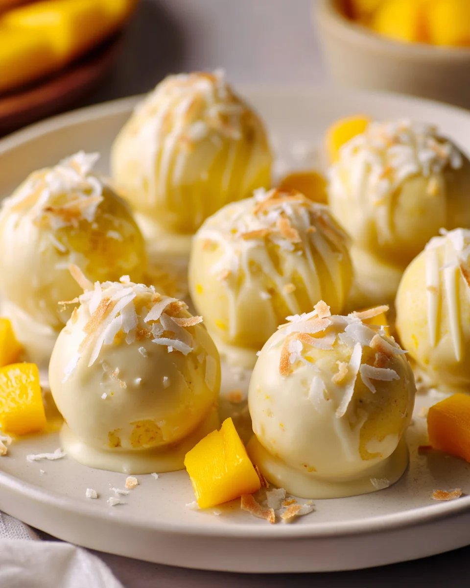 Cremige No-Bake Mango Trüffel: Einfaches Rezept für Sommertage