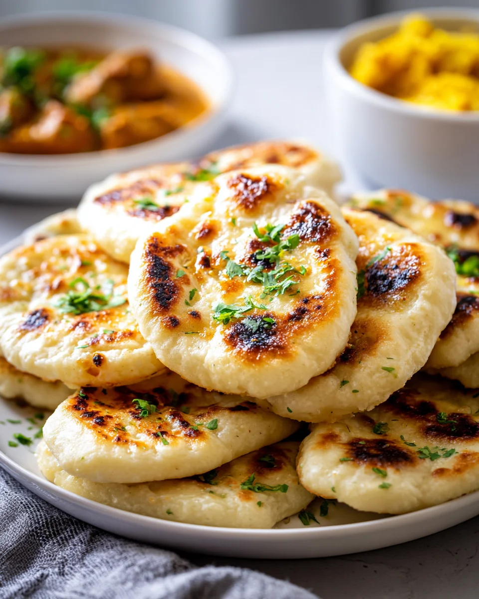 Mini Naan Brote: Perfekte Beilage für Currys & Dips!