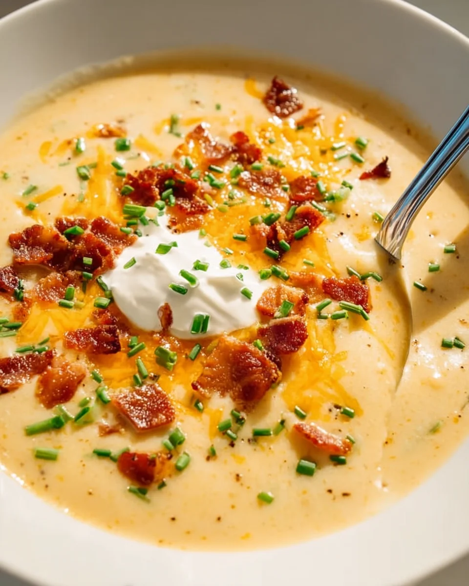 Cremige Baked Potato Soup – Herzhaftes Kartoffelsuppen-Rezept