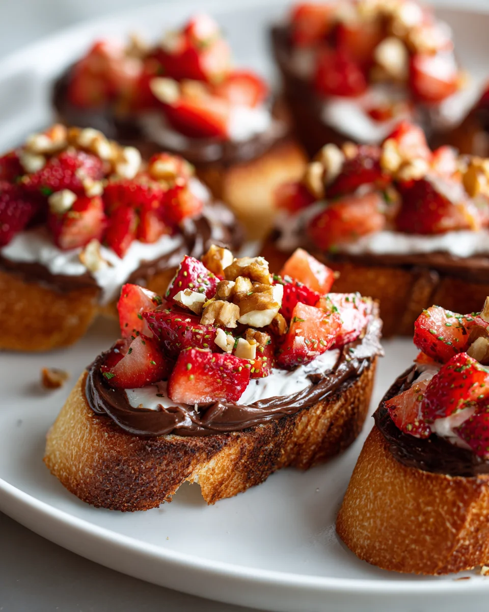 Knusprige Erdbeer-Dessert-Bruschetta: Das perfekte Sommerrezept