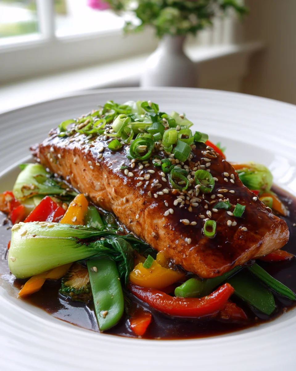 Saftiger Teriyaki Lachs mit Kohl & knackigem Gemüse Rezept