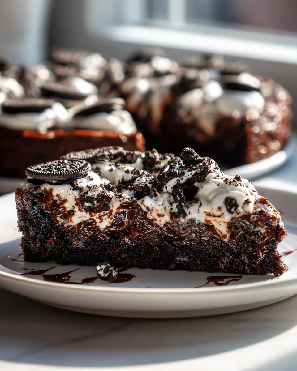 Oreo Fudge Brownie Pizza Rezept: Ein dekadenter Genuss!