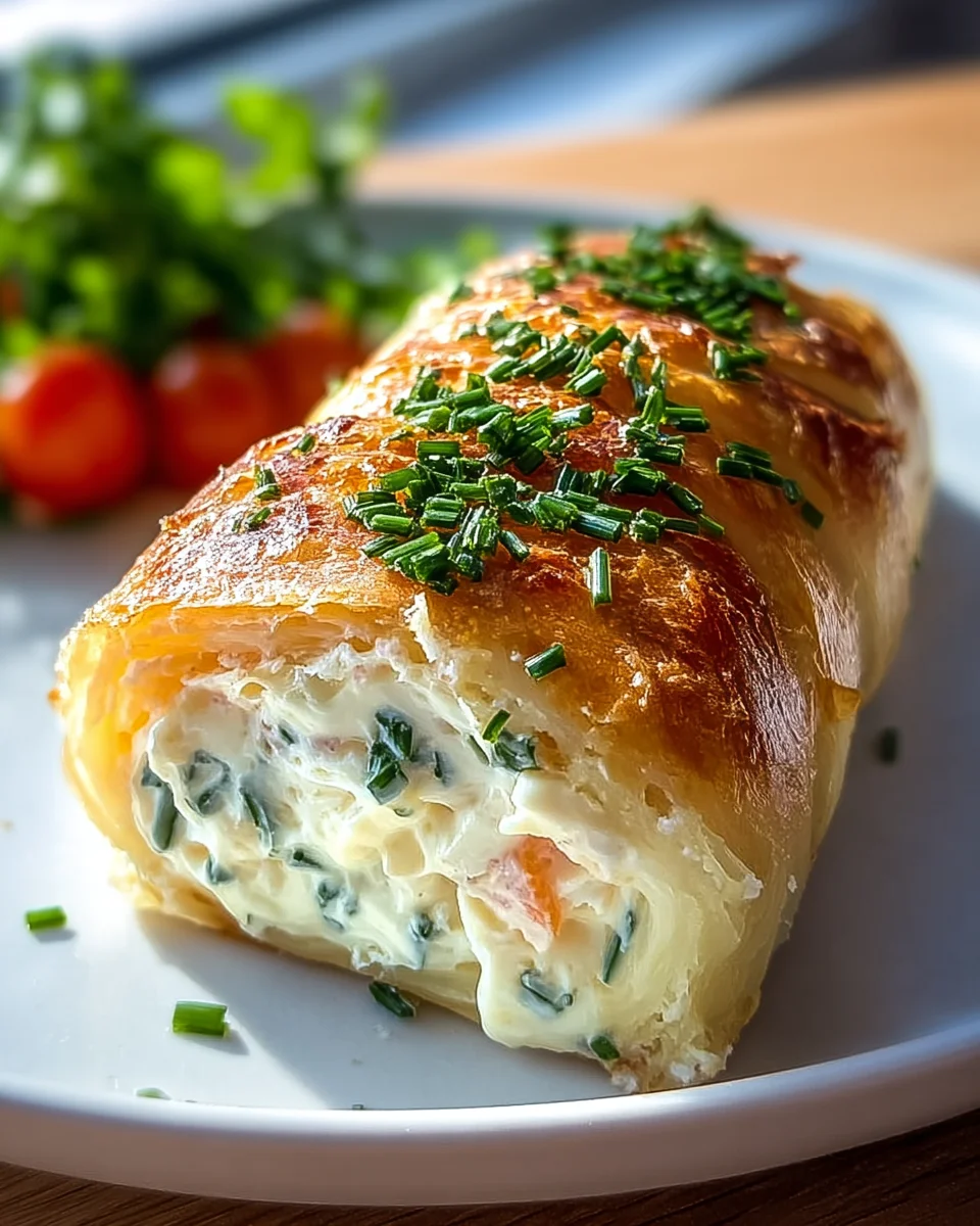 Köstliche Kartoffelrolle mit Frischkäsefüllung