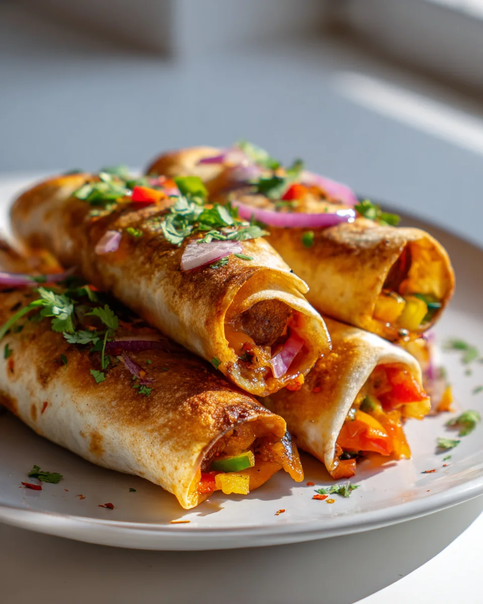 Vegane Hot Dogs in Tortilla mit frischer Gemüsefüllung