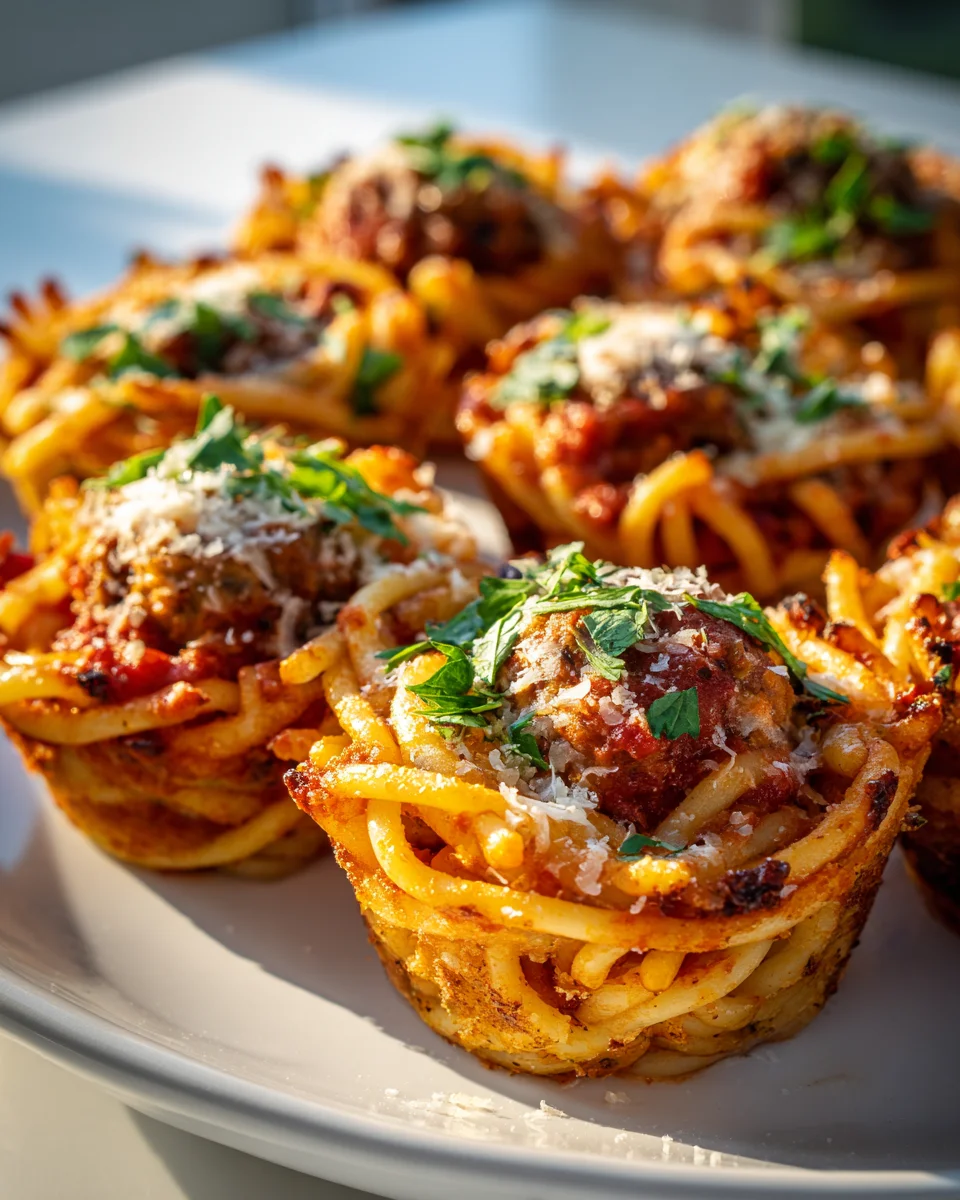 Krosse Spaghetti-Bällchen-Pasta-Tassen