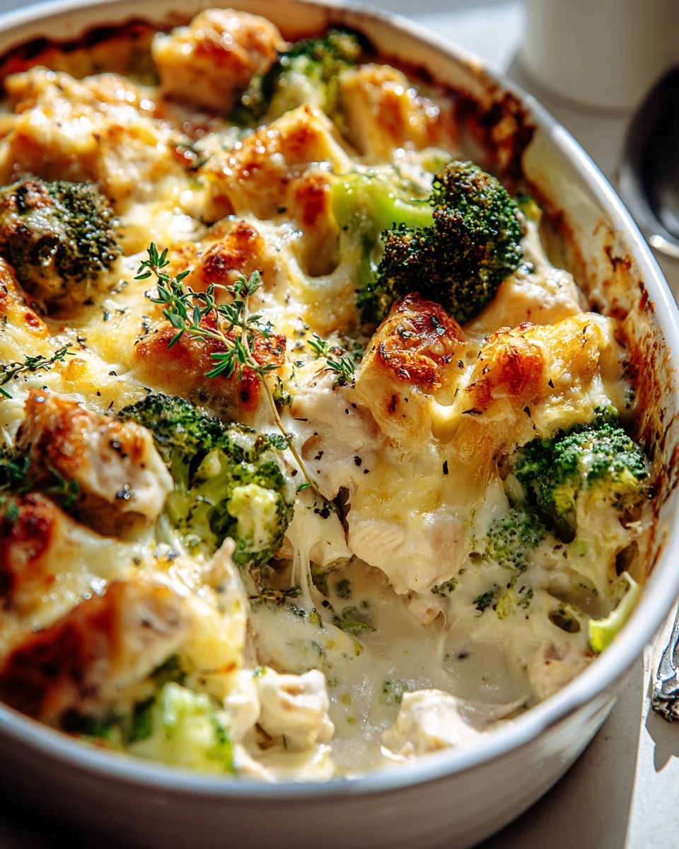 Brokkoli Hähnchen Auflauf mit Frischkäse & Mozzarella genießen