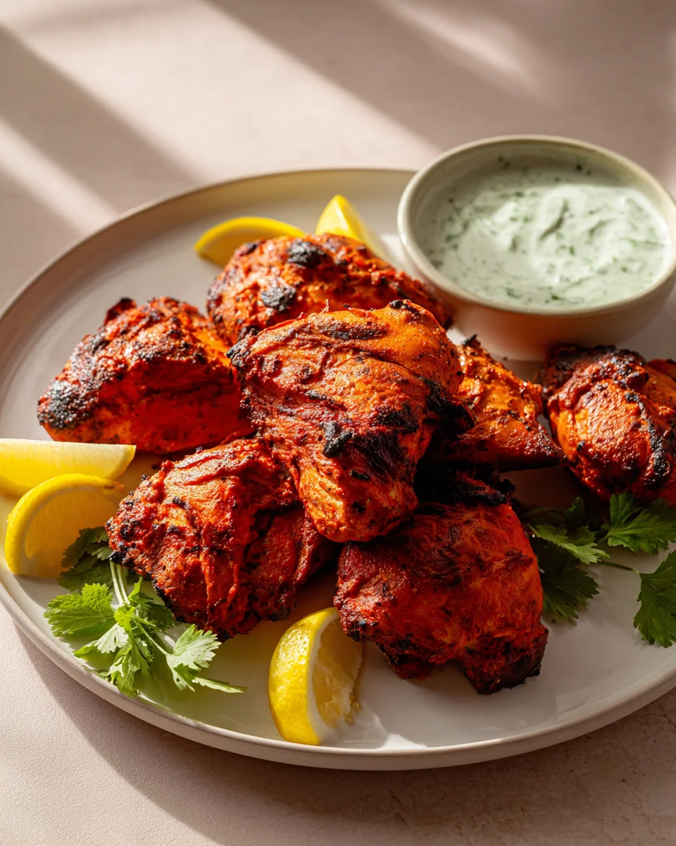 Tandoori Chicken mit Minz-Joghurt-Dip: Ein Genuss für Feinschmecker