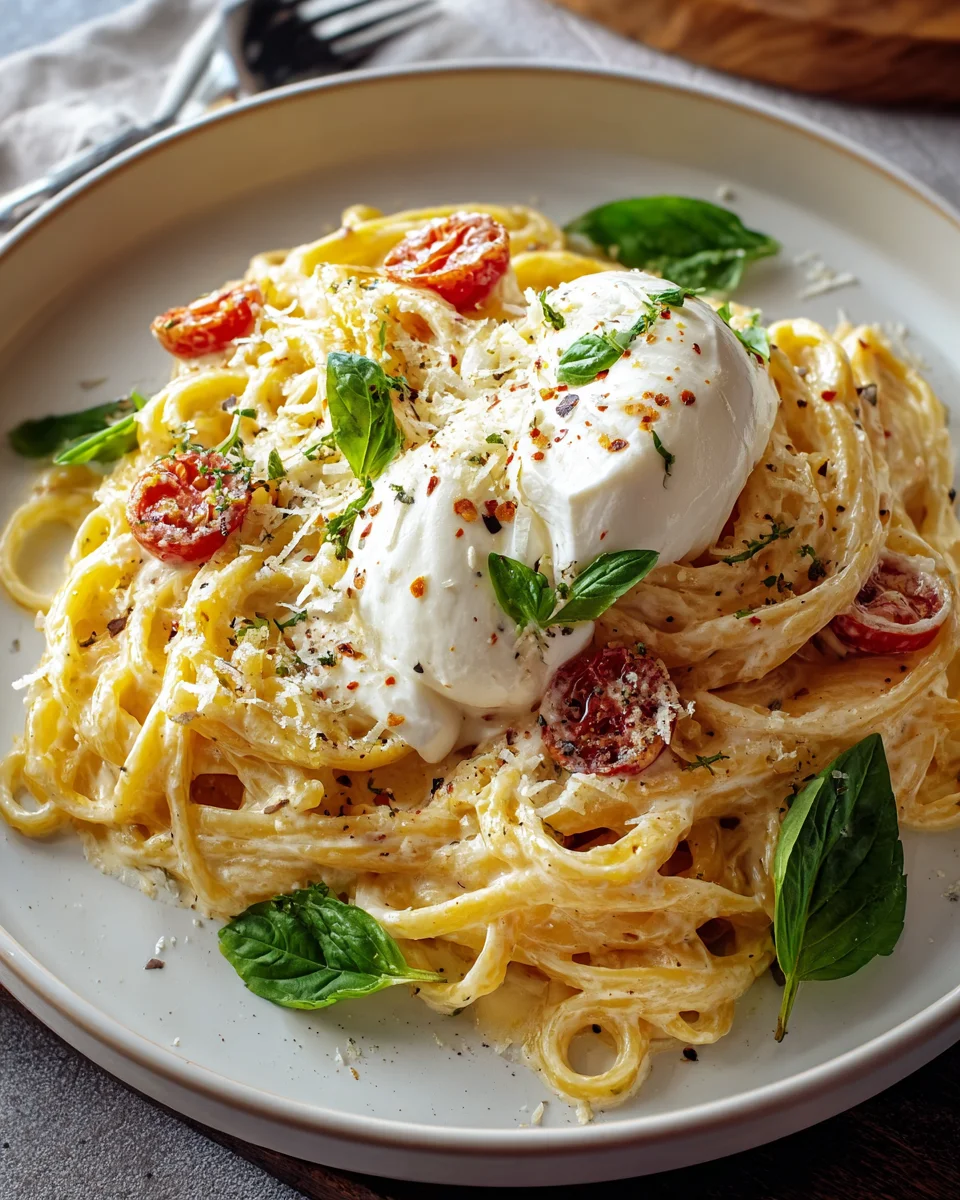 Cremige Burrata Pasta für Genießer