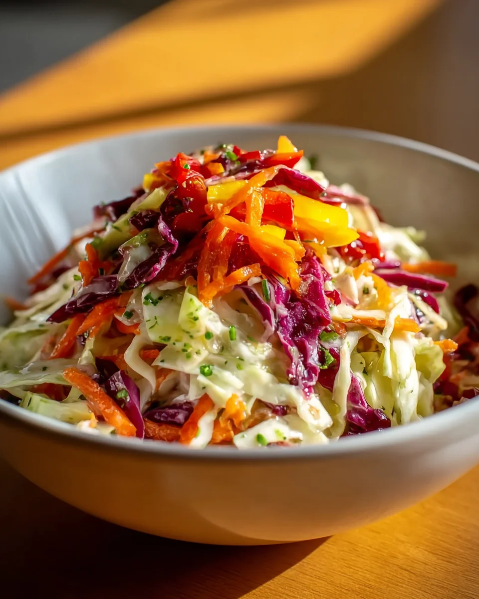 Knackiger Regenbogenkrautsalat