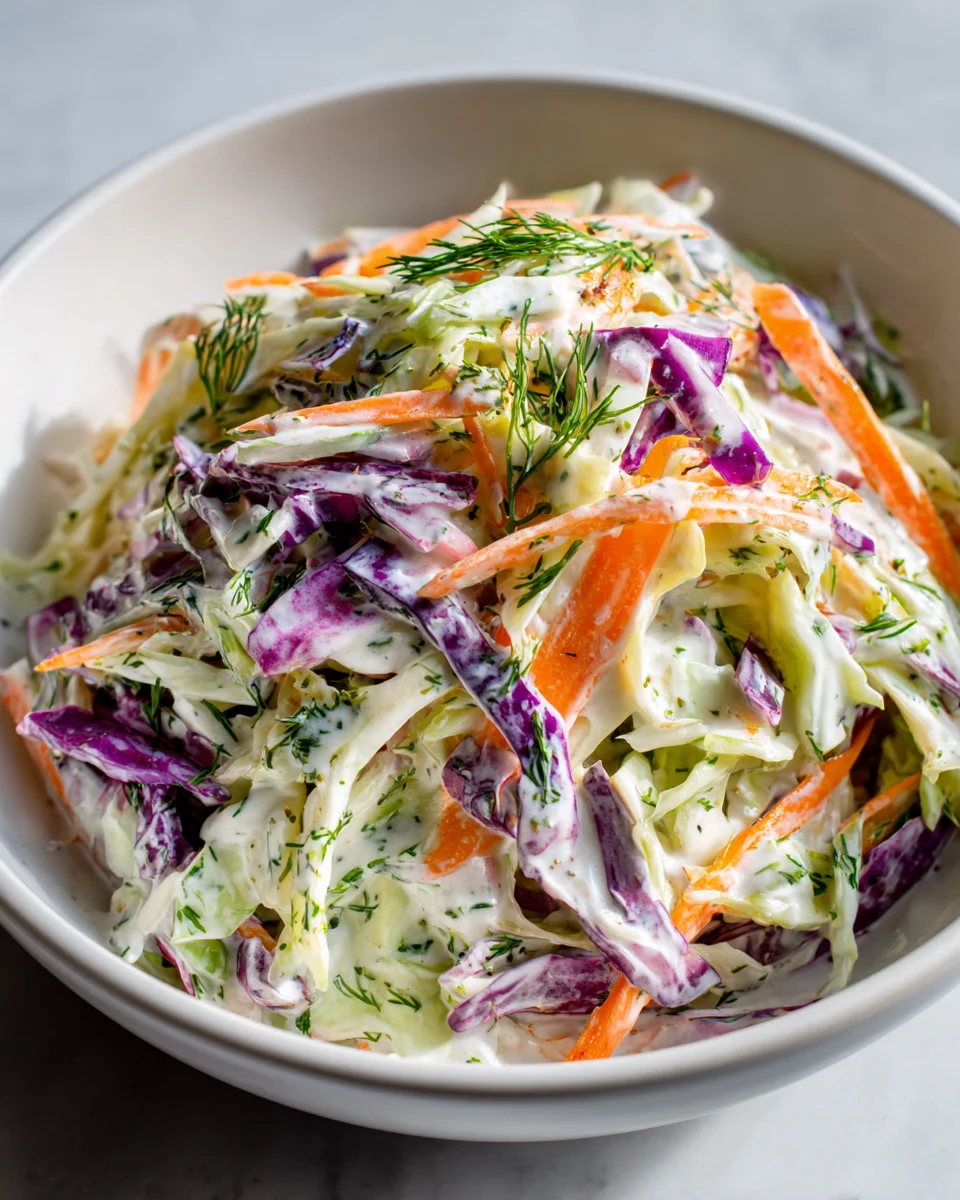 Kohl-Möhren-Slaw mit Joghurt-Dressing: Frisch & Gesund!
