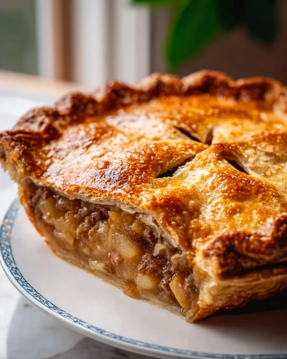 Leckeres Tourtière Rezept mit Rindfleisch und Gewürzen