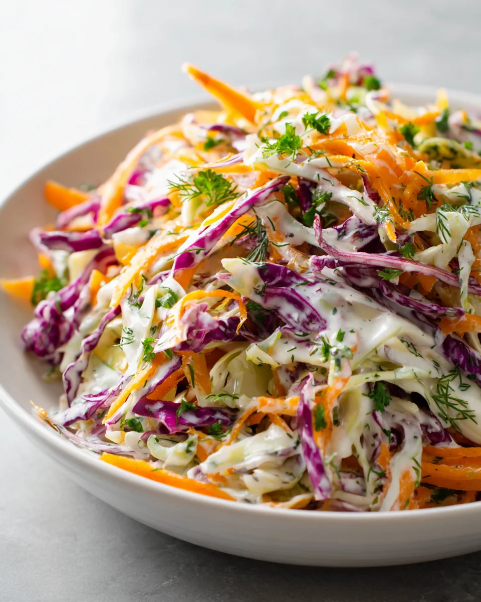 Kohl-Möhren-Slaw mit Joghurt-Dressing: Frisch & Gesund!