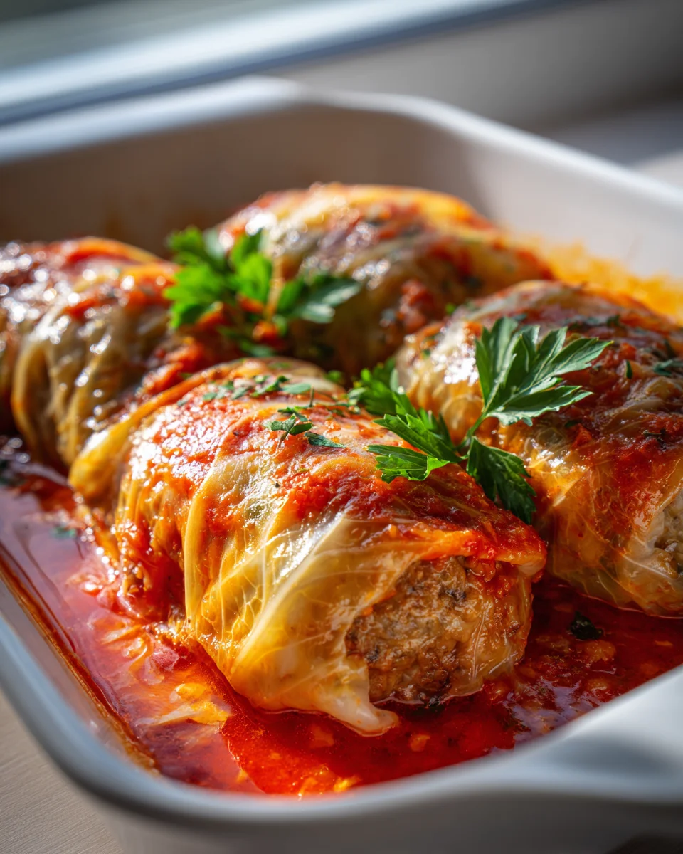 Herzhafte Serbische Krautwickel mit Reis und Rindfleisch