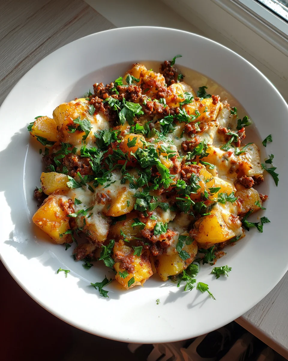 Käse-Hack-Kartoffelpfanne für Genießer